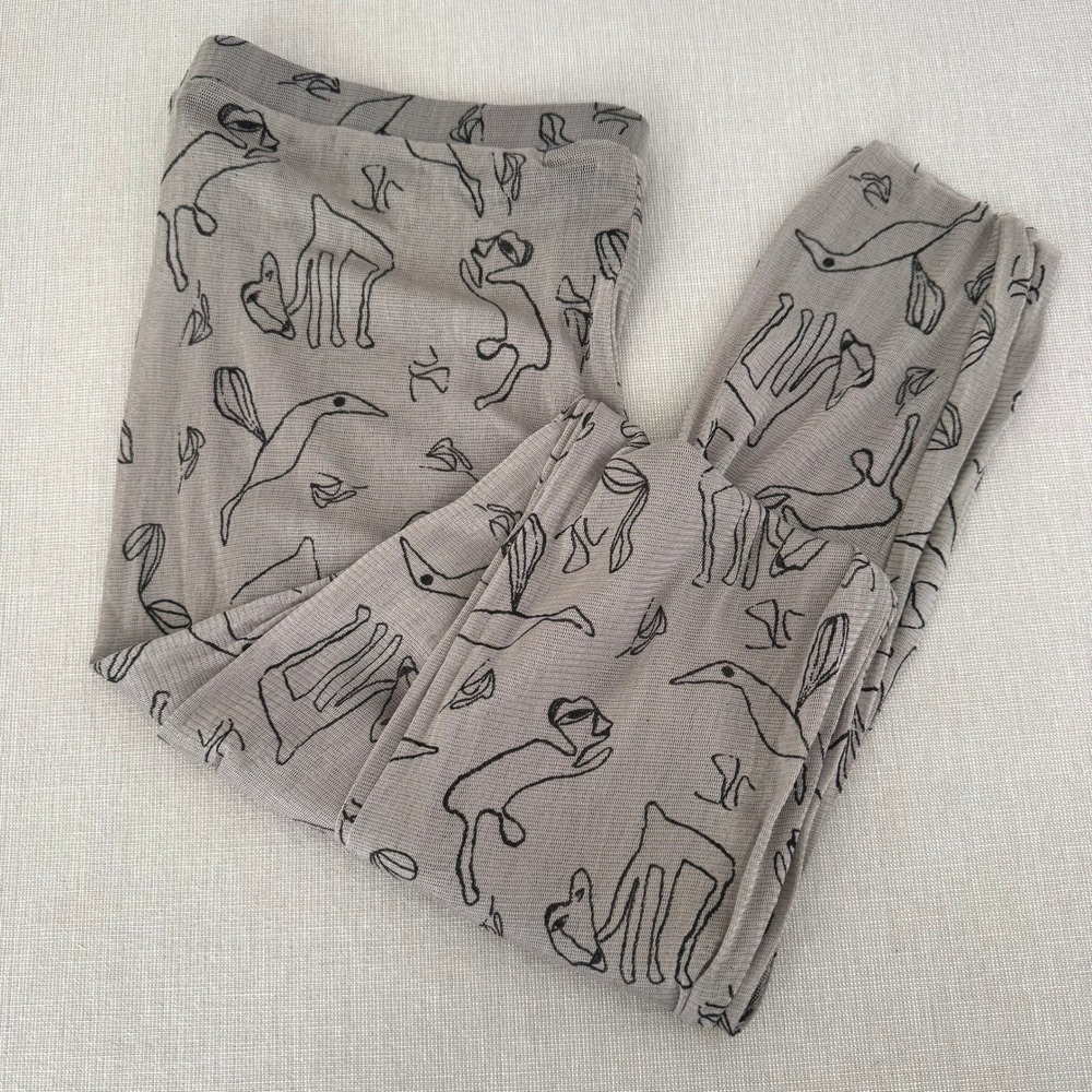 Matthildur Sheer‎ Mesh Pants Silk Large